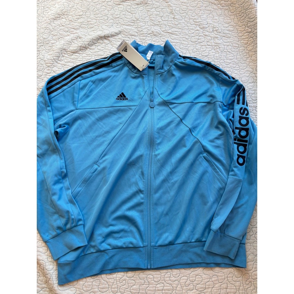 Adidas Mens Tiro Track Top Jacket Blue Burst XL New With Tags